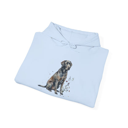 Dog Portrait Hoodie – Watercolor Labrador Graphic Sweatshirt