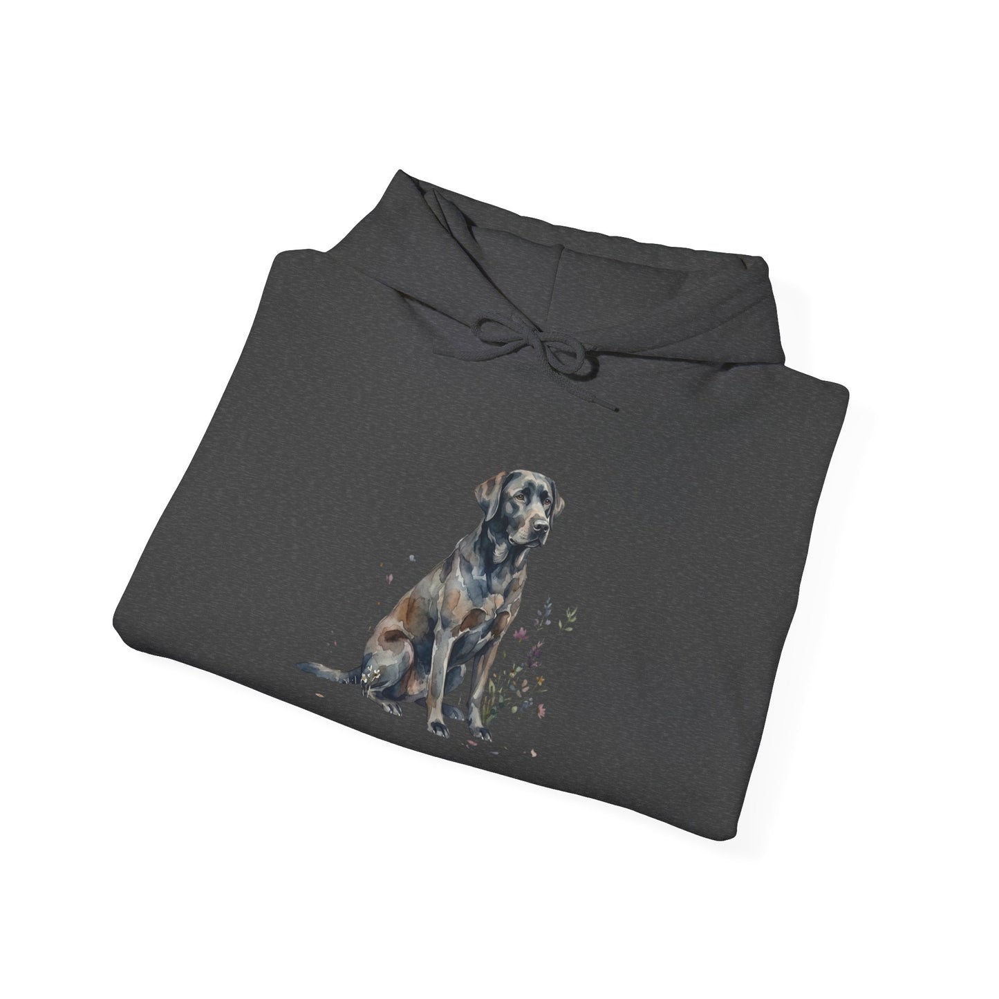 Dog Portrait Hoodie – Watercolor Labrador Graphic Sweatshirt
