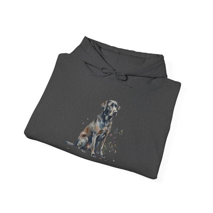 Dog Portrait Hoodie – Watercolor Labrador Graphic Sweatshirt