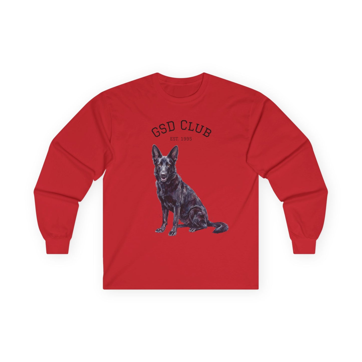GSD Club Long Sleeve Tee — German Shepherd Graphic Shirt