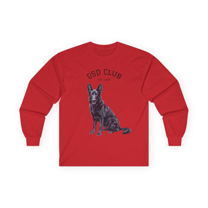 GSD Club Long Sleeve Tee — German Shepherd Graphic Shirt