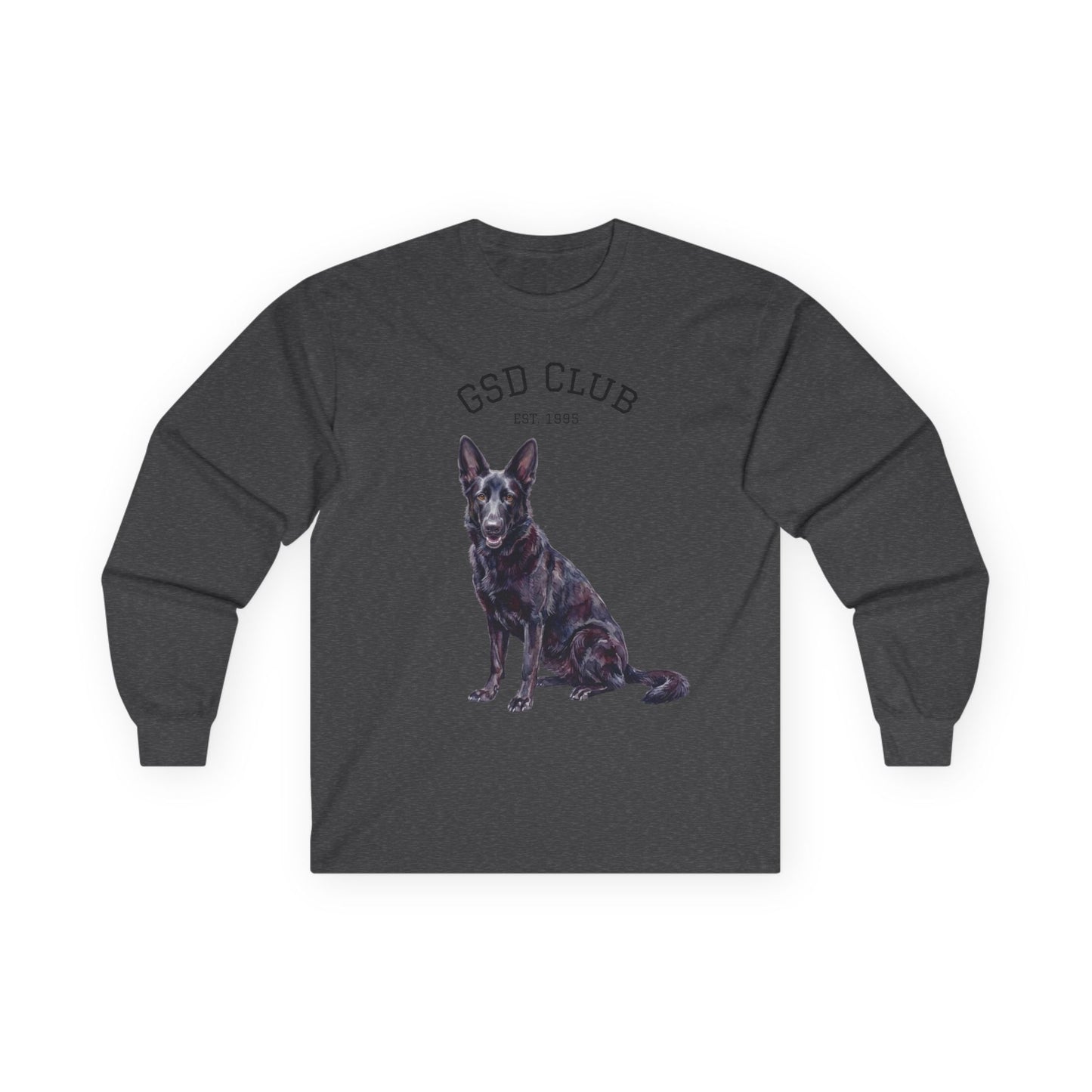 GSD Club Long Sleeve Tee — German Shepherd Graphic Shirt