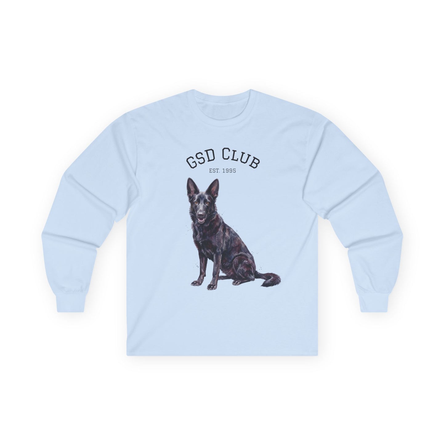 GSD Club Long Sleeve Tee — German Shepherd Graphic Shirt