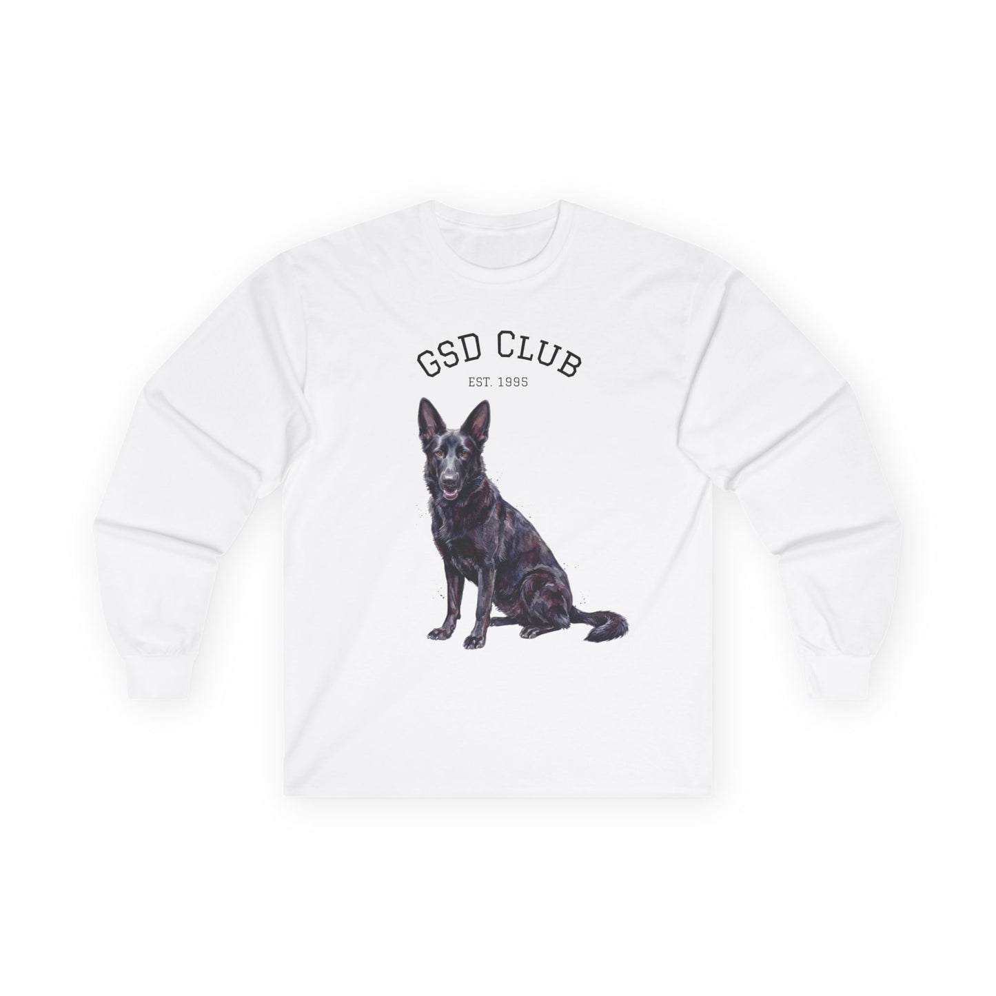 GSD Club Long Sleeve Tee — German Shepherd Graphic Shirt