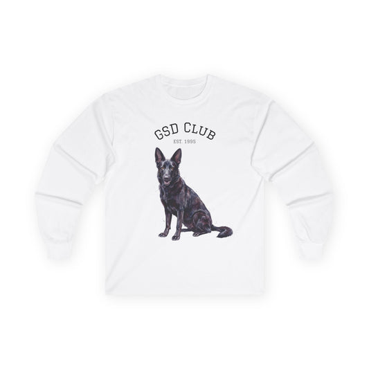 GSD Club Long Sleeve Tee — German Shepherd Graphic Shirt