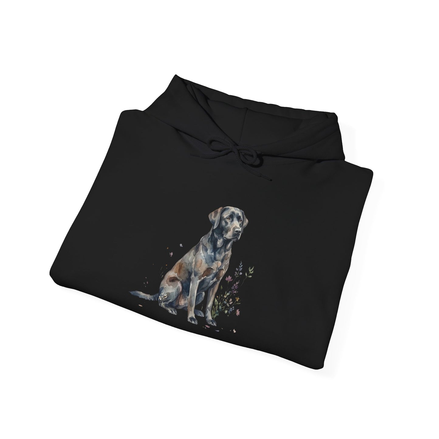 Dog Portrait Hoodie – Watercolor Labrador Graphic Sweatshirt
