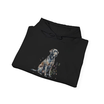 Dog Portrait Hoodie – Watercolor Labrador Graphic Sweatshirt