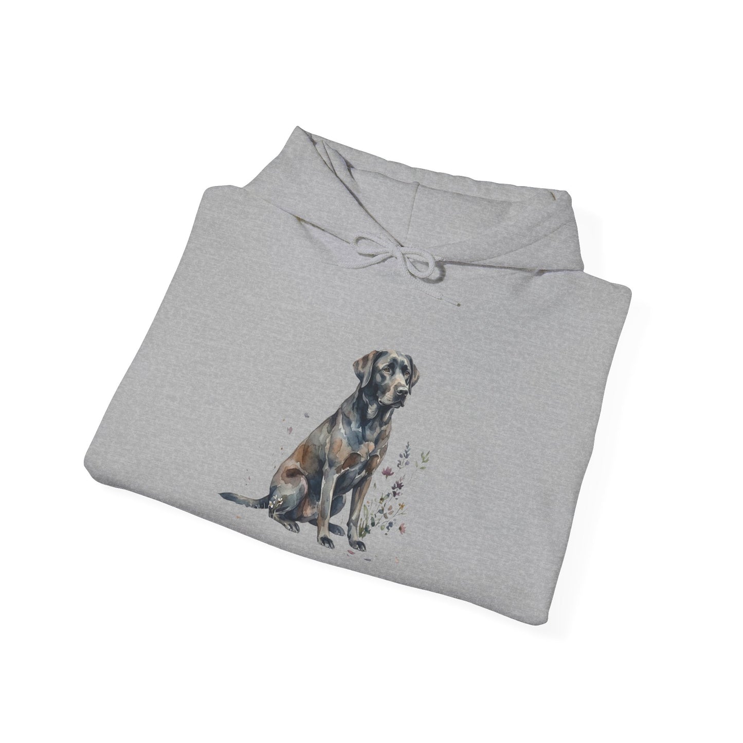 Dog Portrait Hoodie – Watercolor Labrador Graphic Sweatshirt