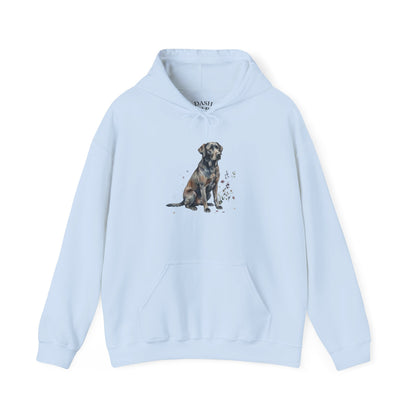 Dog Portrait Hoodie – Watercolor Labrador Graphic Sweatshirt