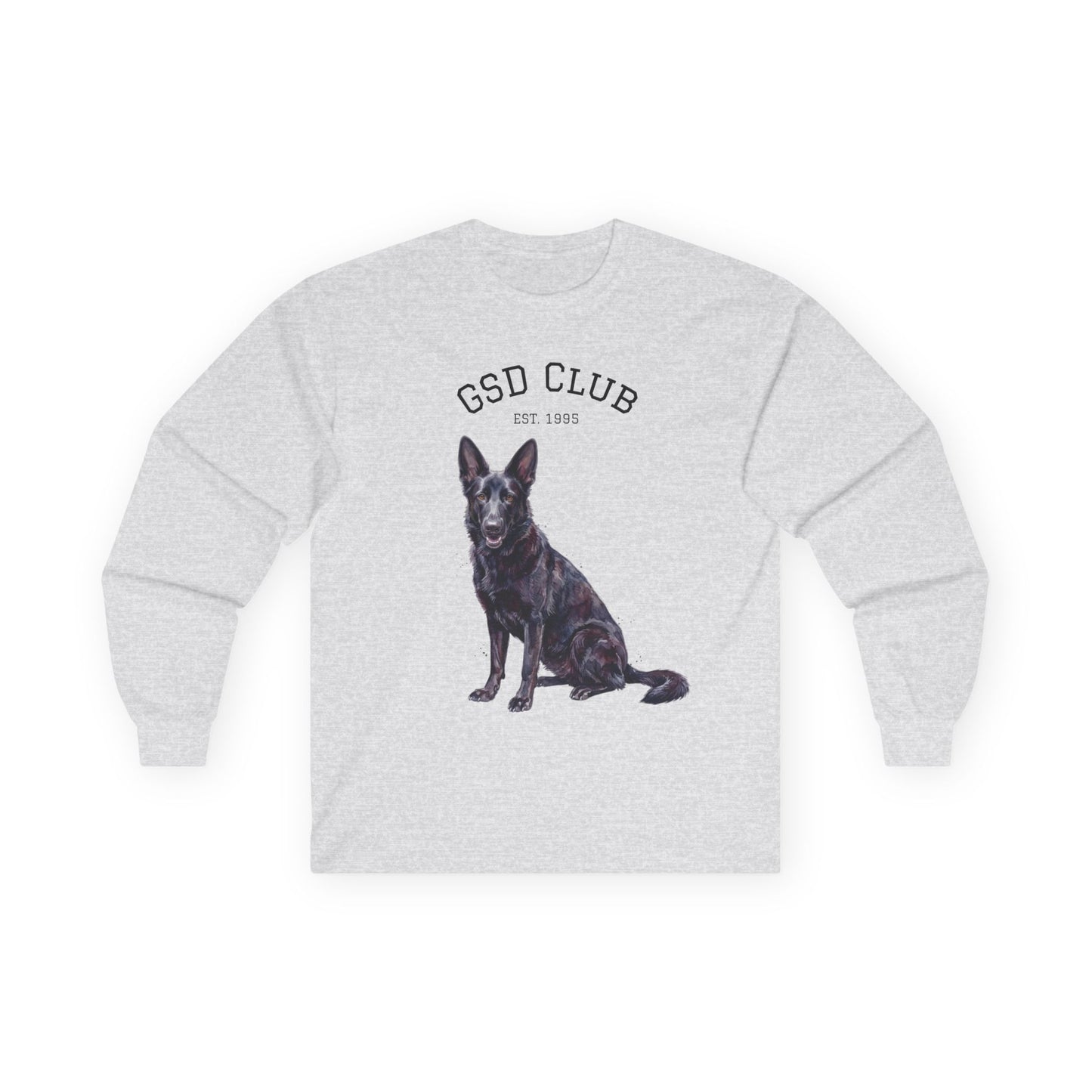 GSD Club Long Sleeve Tee — German Shepherd Graphic Shirt