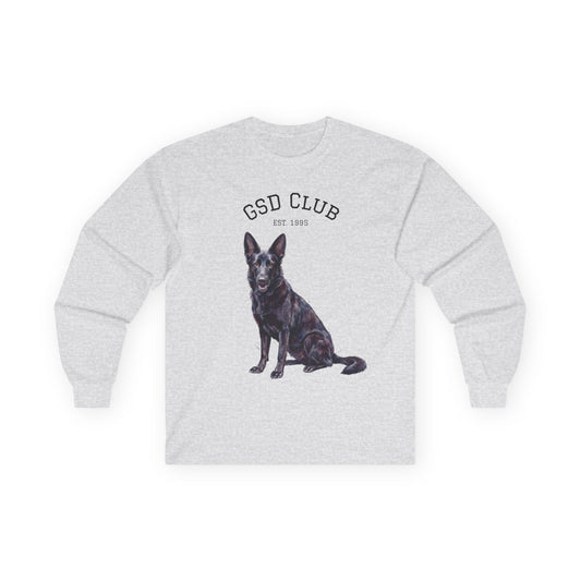 GSD Club Long Sleeve Tee — German Shepherd Graphic Shirt