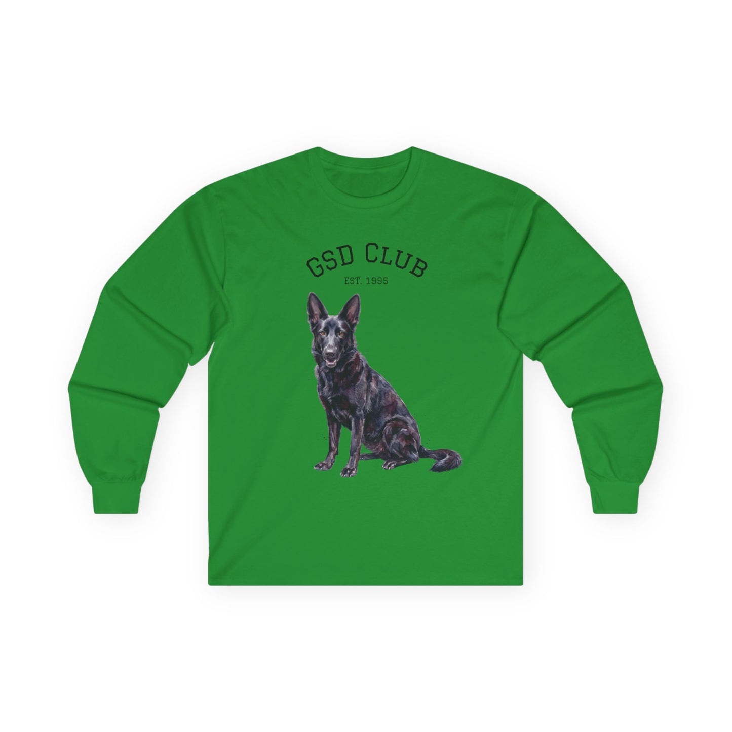 GSD Club Long Sleeve Tee — German Shepherd Graphic Shirt