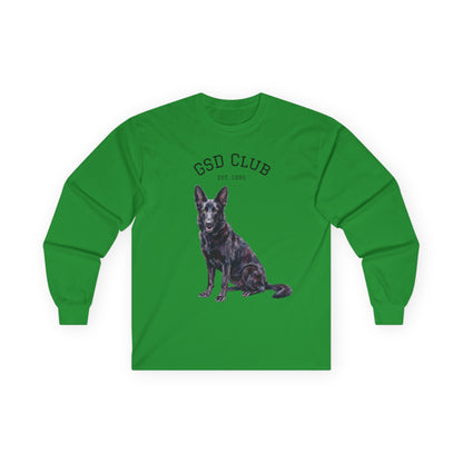GSD Club Long Sleeve Tee — German Shepherd Graphic Shirt