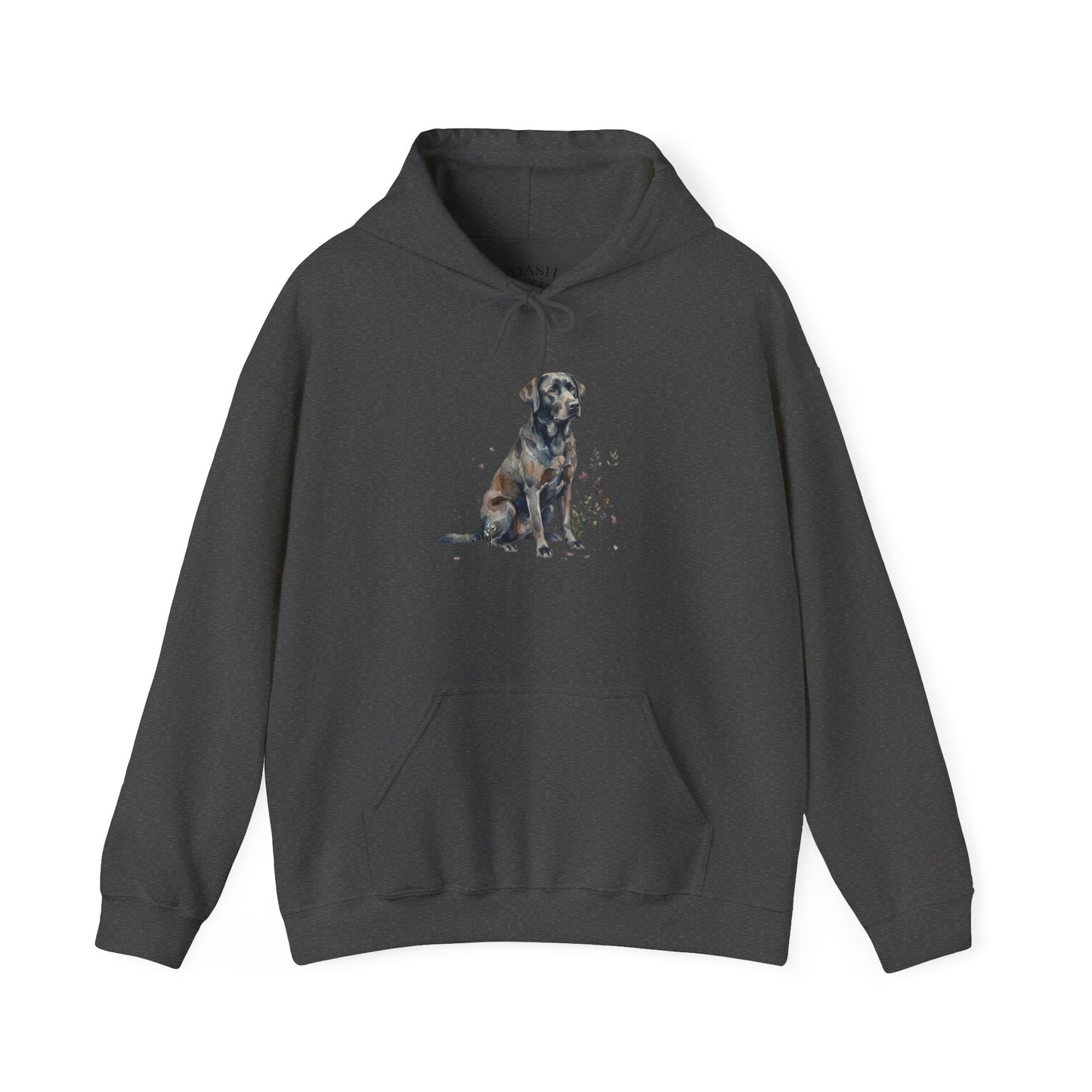 Dog Portrait Hoodie – Watercolor Labrador Graphic Sweatshirt