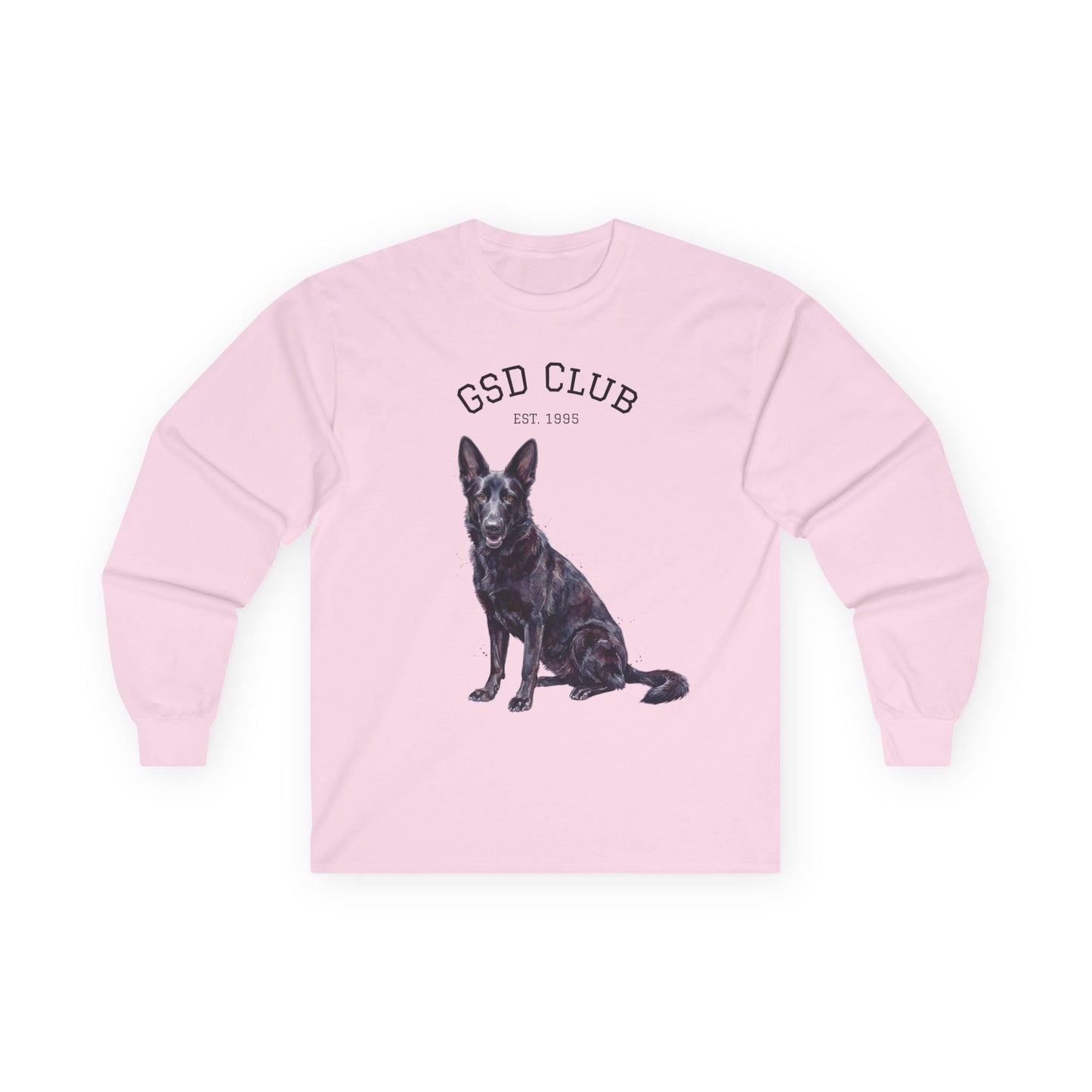 GSD Club Long Sleeve Tee — German Shepherd Graphic Shirt