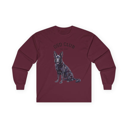 GSD Club Long Sleeve Tee — German Shepherd Graphic Shirt
