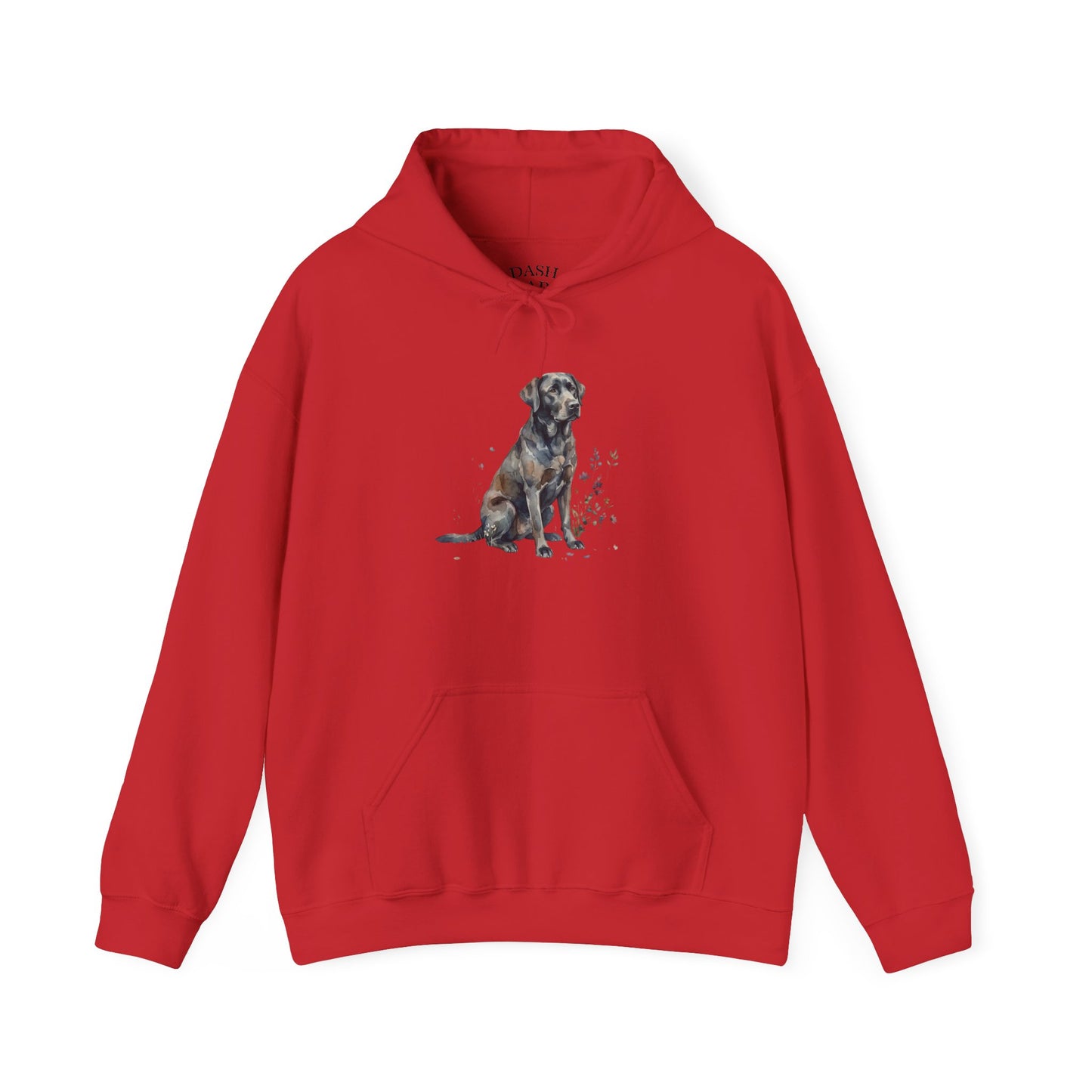 Dog Portrait Hoodie – Watercolor Labrador Graphic Sweatshirt
