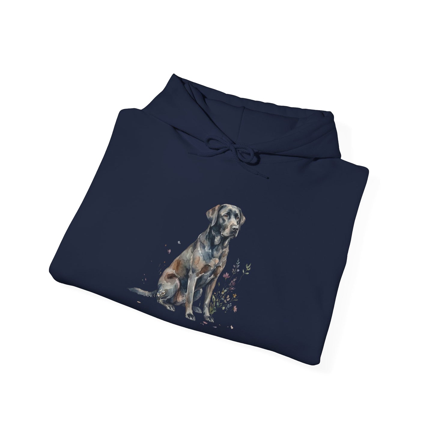 Dog Portrait Hoodie – Watercolor Labrador Graphic Sweatshirt
