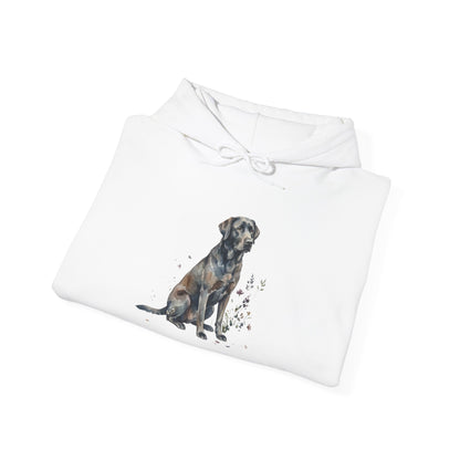 Dog Portrait Hoodie – Watercolor Labrador Graphic Sweatshirt