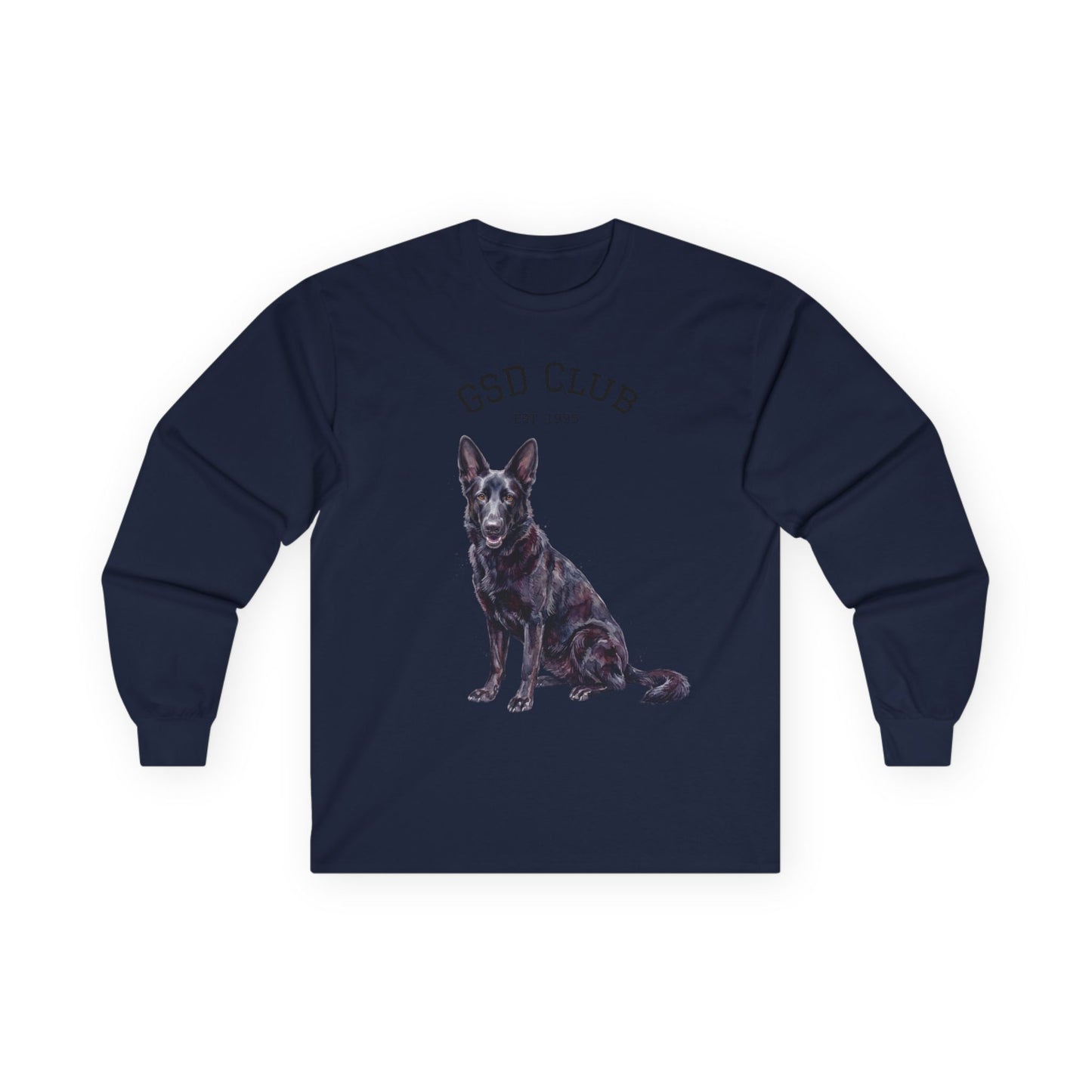 GSD Club Long Sleeve Tee — German Shepherd Graphic Shirt