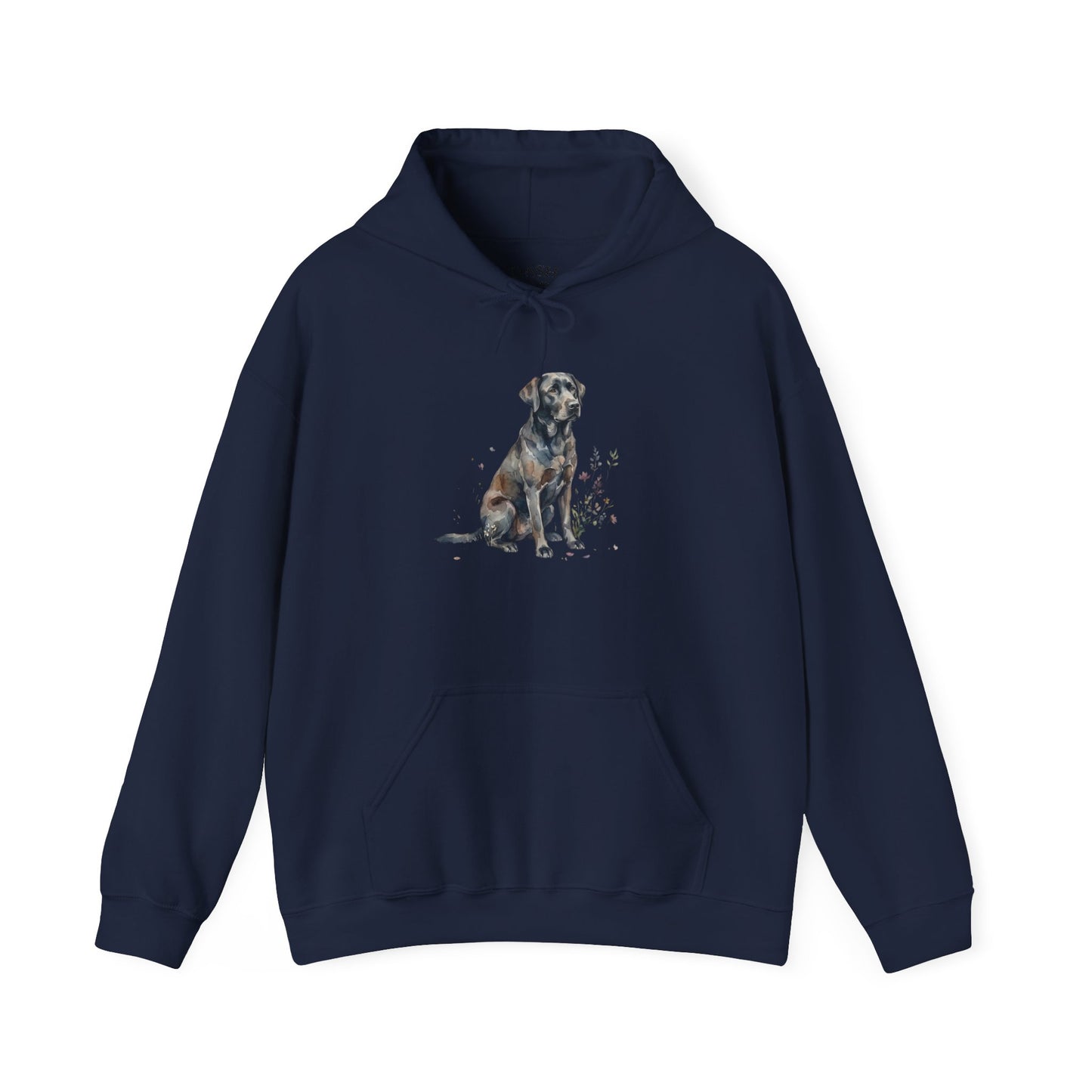 Dog Portrait Hoodie – Watercolor Labrador Graphic Sweatshirt