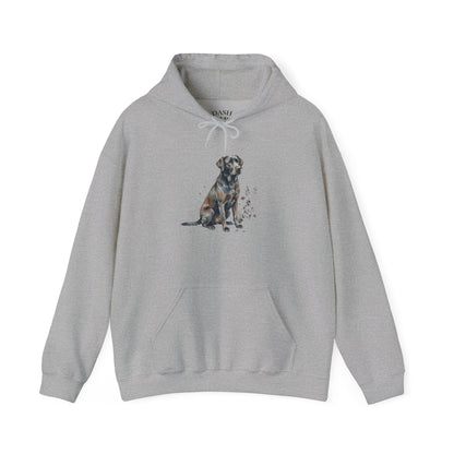 Dog Portrait Hoodie – Watercolor Labrador Graphic Sweatshirt