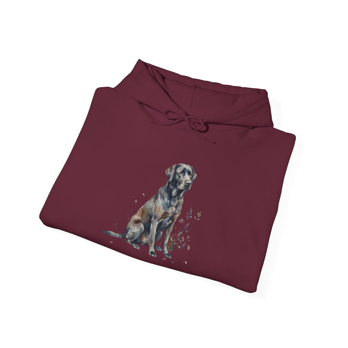Dog Portrait Hoodie – Watercolor Labrador Graphic Sweatshirt