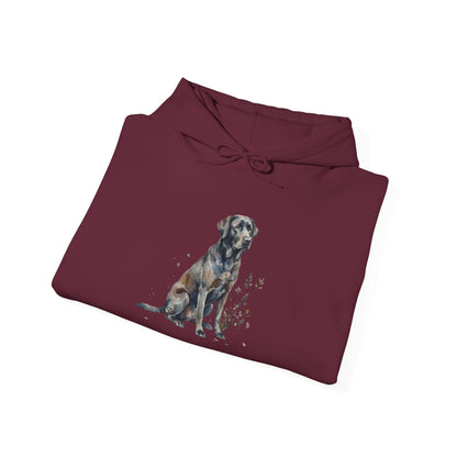 Dog Portrait Hoodie – Watercolor Labrador Graphic Sweatshirt