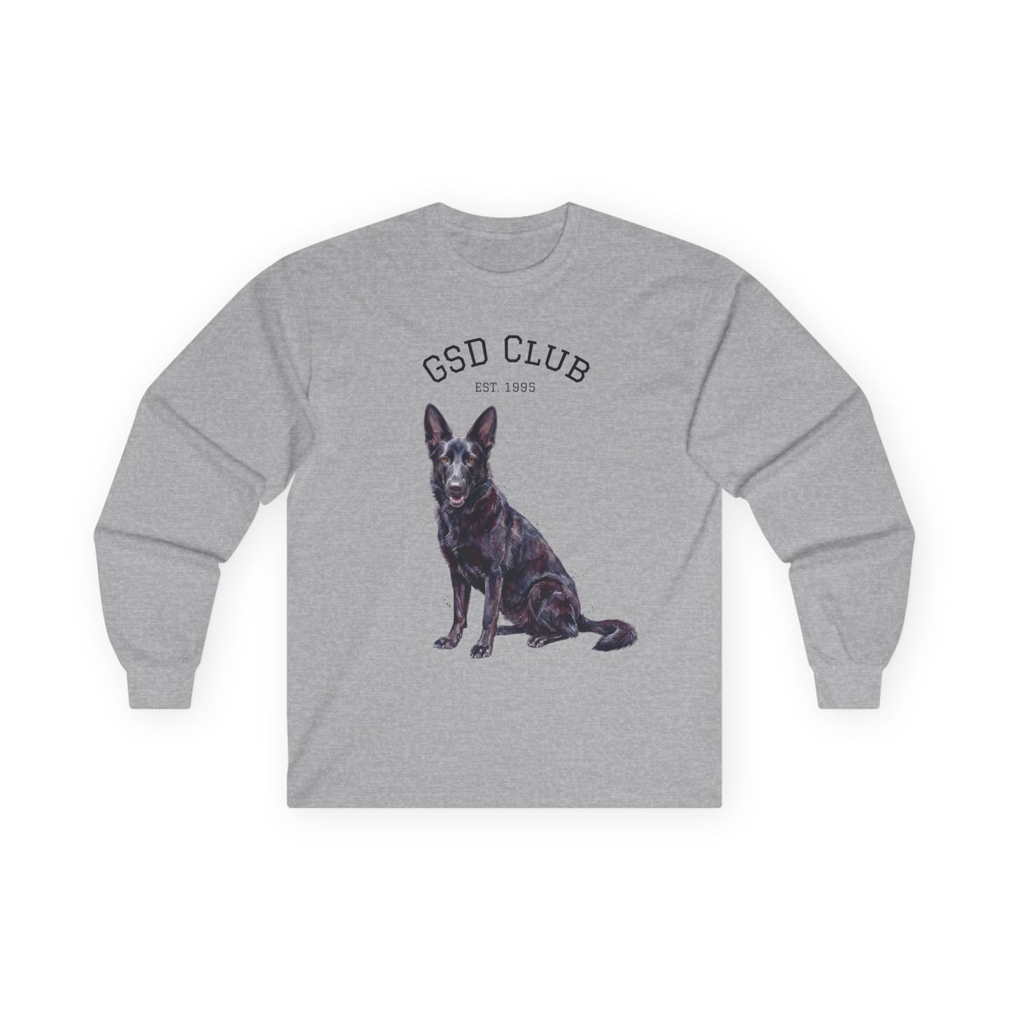 GSD Club Long Sleeve Tee — German Shepherd Graphic Shirt