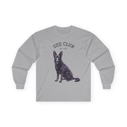 GSD Club Long Sleeve Tee — German Shepherd Graphic Shirt