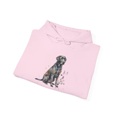 Dog Portrait Hoodie – Watercolor Labrador Graphic Sweatshirt