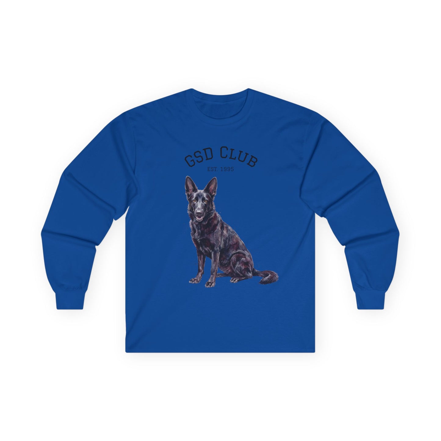 GSD Club Long Sleeve Tee — German Shepherd Graphic Shirt