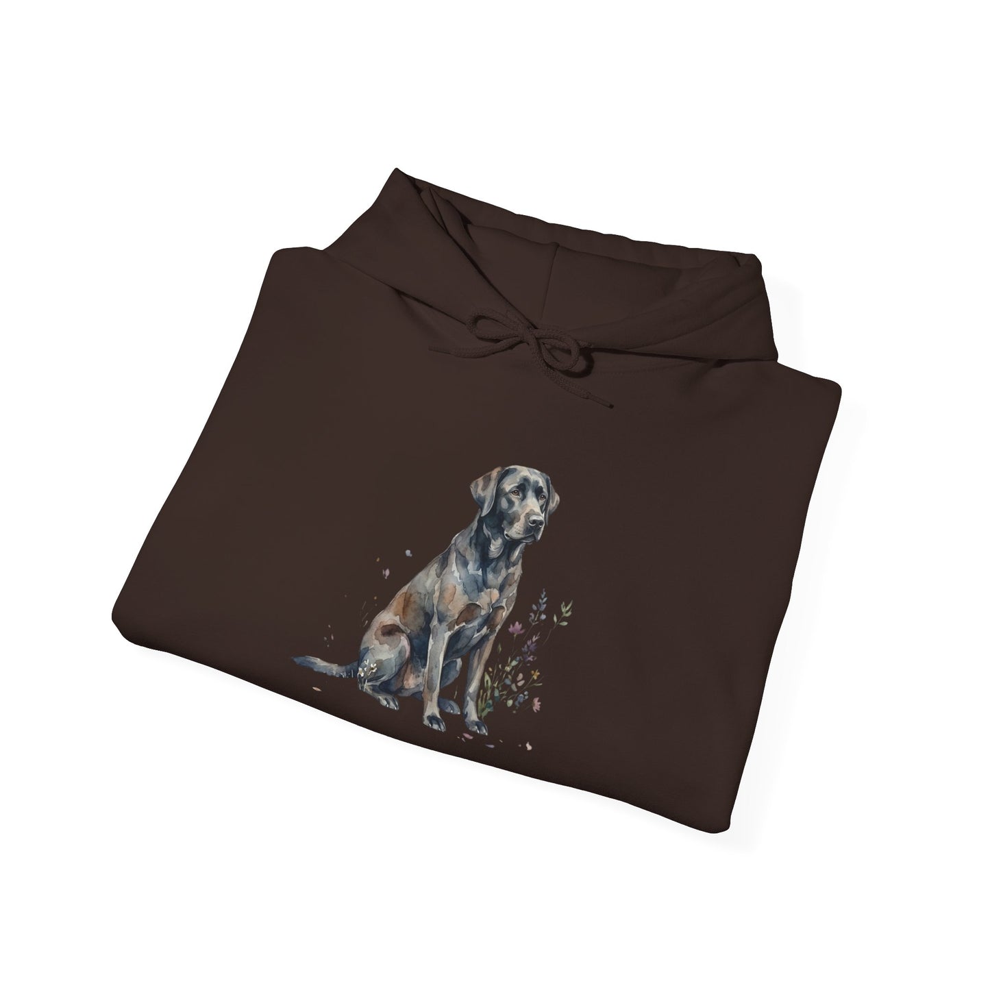 Dog Portrait Hoodie – Watercolor Labrador Graphic Sweatshirt