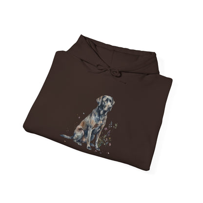 Dog Portrait Hoodie – Watercolor Labrador Graphic Sweatshirt