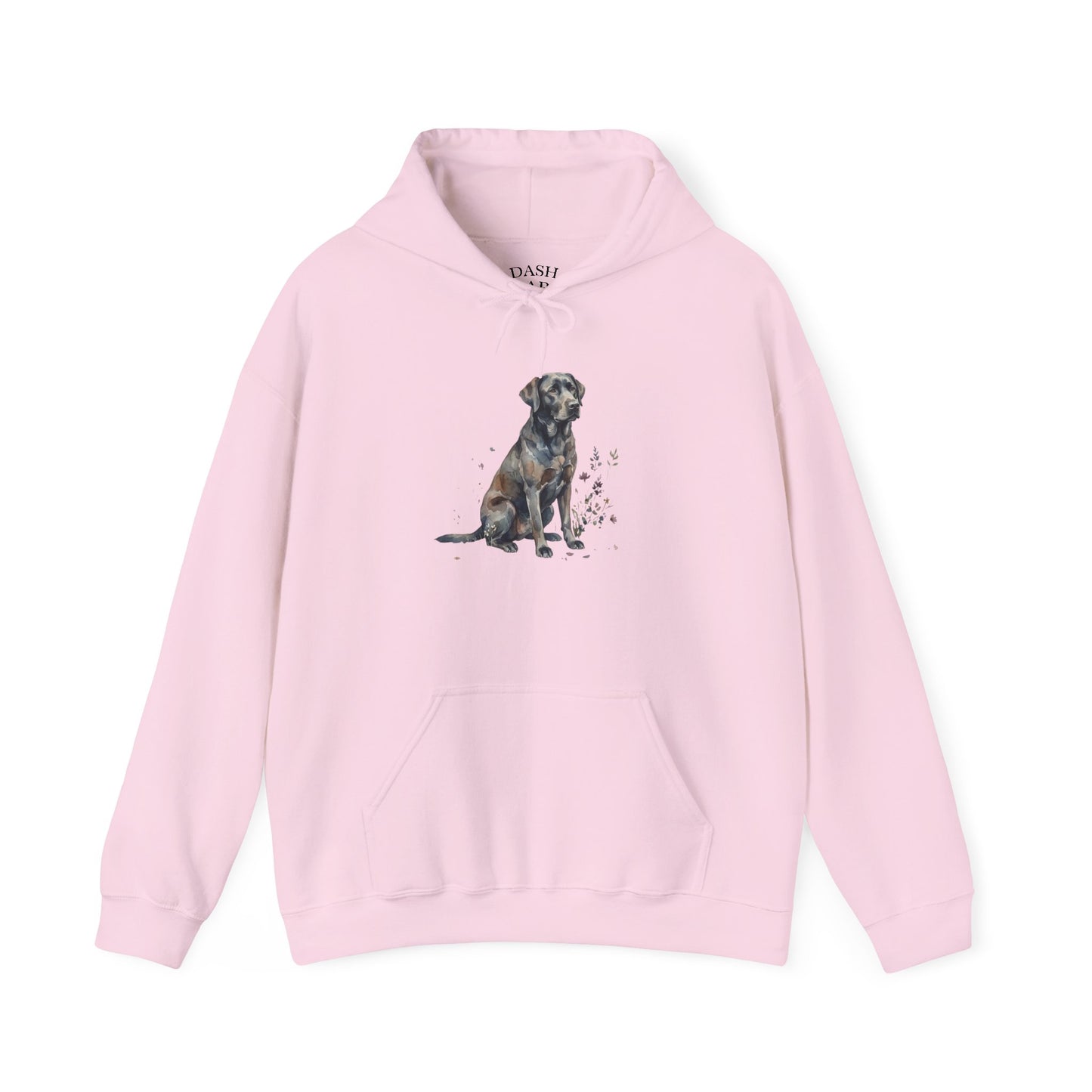 Dog Portrait Hoodie – Watercolor Labrador Graphic Sweatshirt