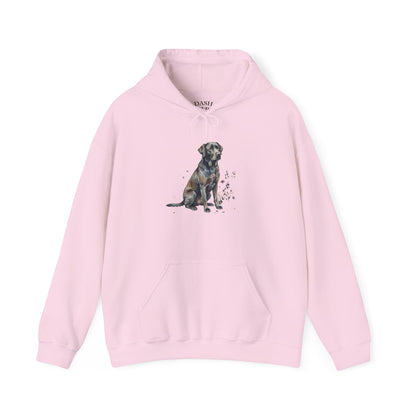 Dog Portrait Hoodie – Watercolor Labrador Graphic Sweatshirt
