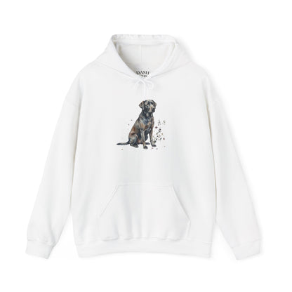 Dog Portrait Hoodie – Watercolor Labrador Graphic Sweatshirt