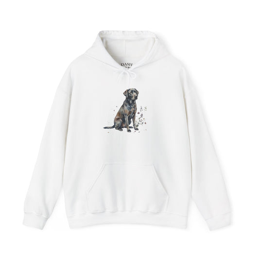 Dog Portrait Hoodie – Watercolor Labrador Graphic Sweatshirt